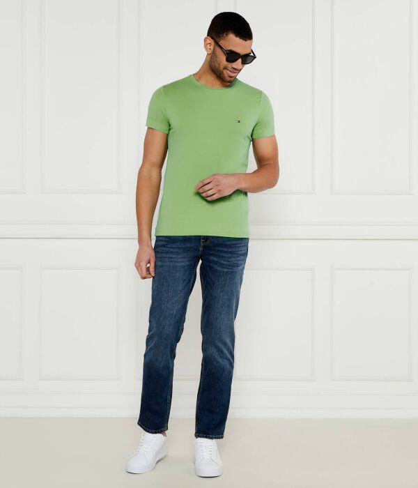 Футболки Slim fit Tommy Hilfiger, зеленый — фото 2