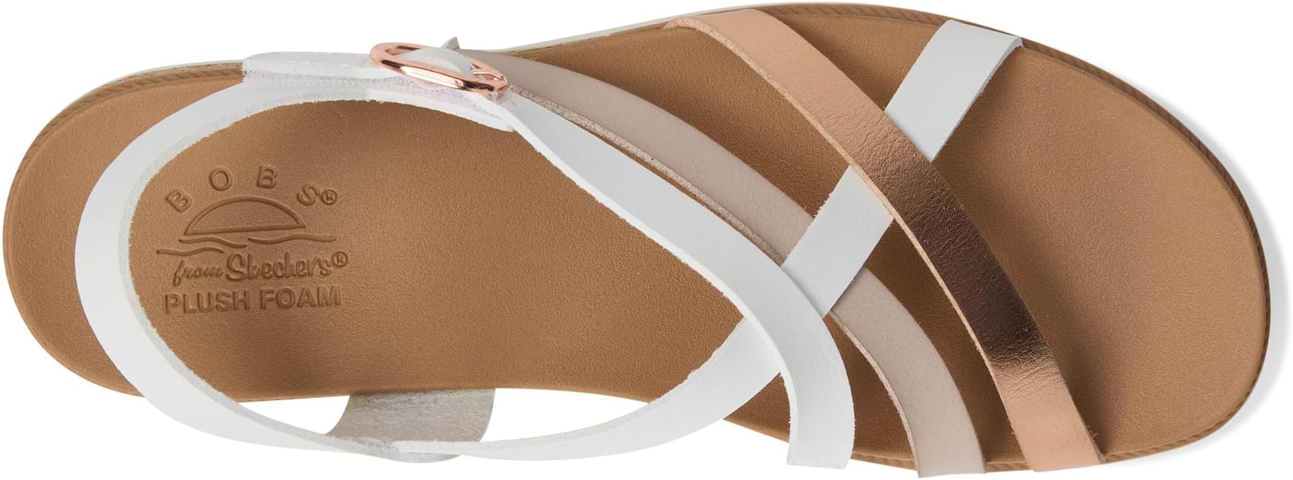 Сандалии BOBS from SKECHERS Women's Desert Kiss Low - Peak Rank, White — фото 2