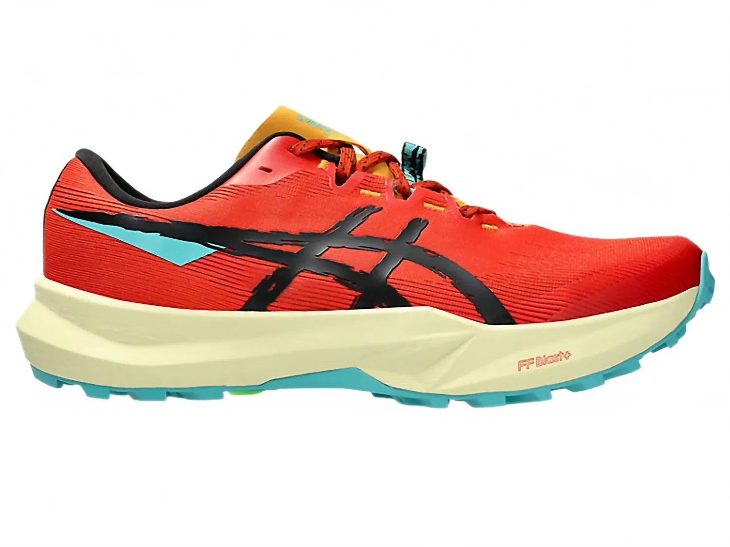 Asics Мужские кроссовки Fuji Lite 6 в цвете Red Clay/Black — фото 2