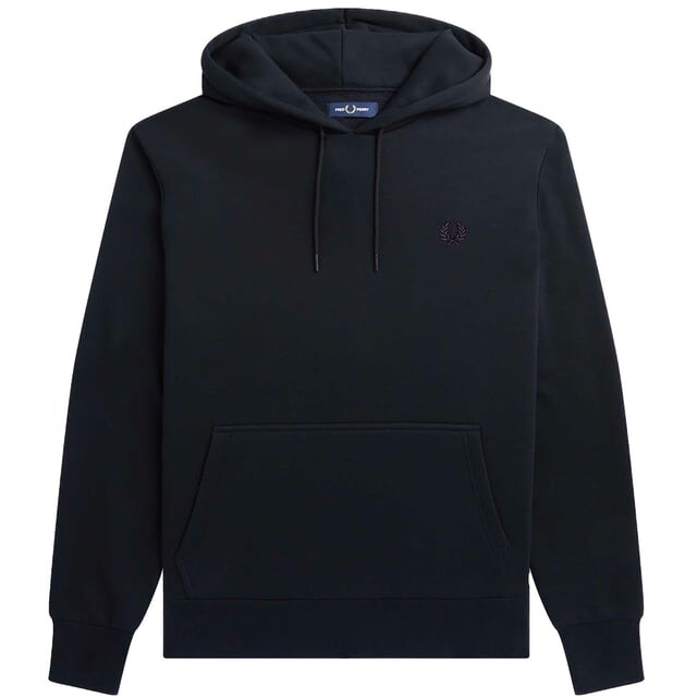 

Толстовка с капюшоном и лавровым венком Fred Perry, черный