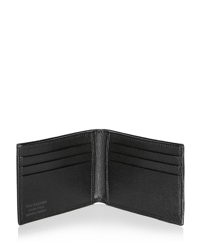 

Мужской магазин Bloomingdale's Двойной кошелек из итальянской сафьяновой кожи The Men's Store at Bloomingdale's, черный