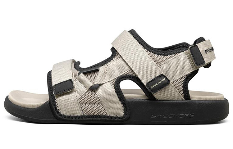 

Пляжные сандалии мужские серо-коричневые/черные Skechers