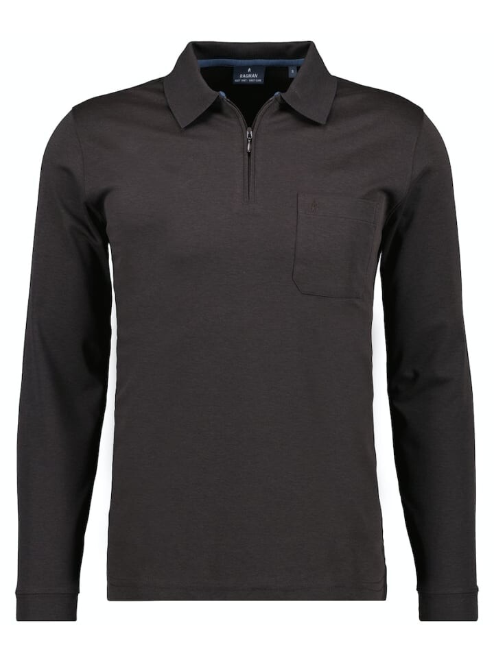 

Футболка Ragman Langarm Polo, коричневый