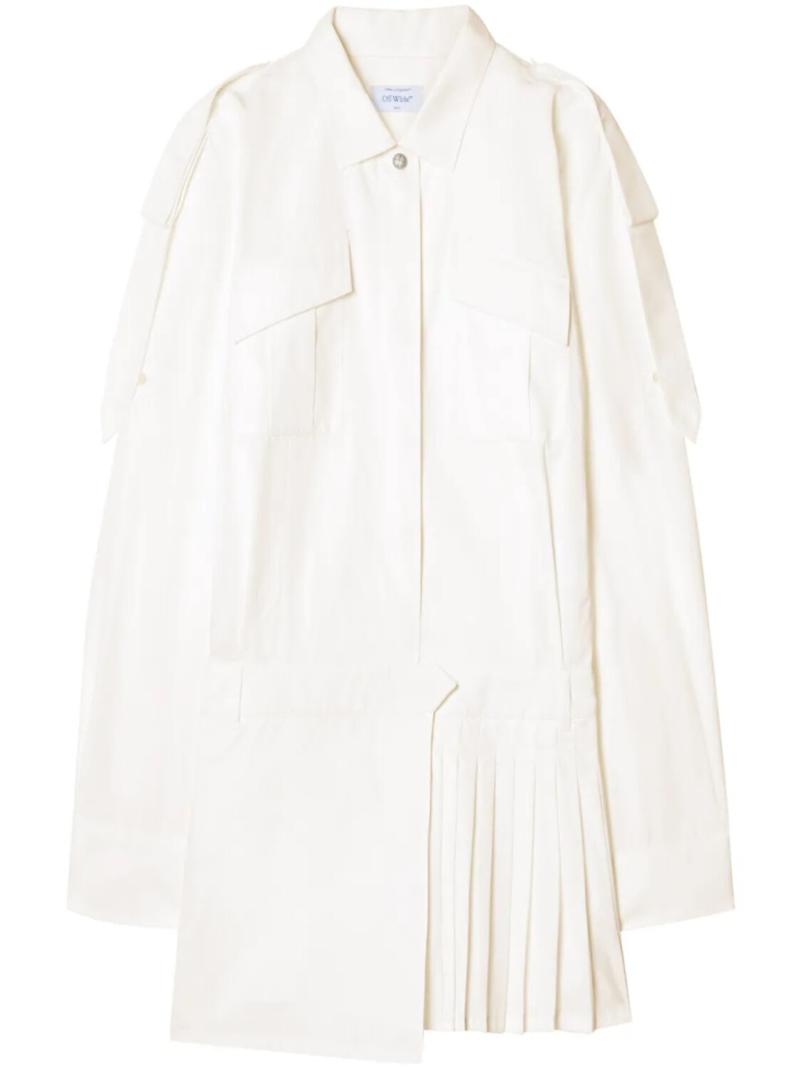 

Off-White платье мини Savana, белый