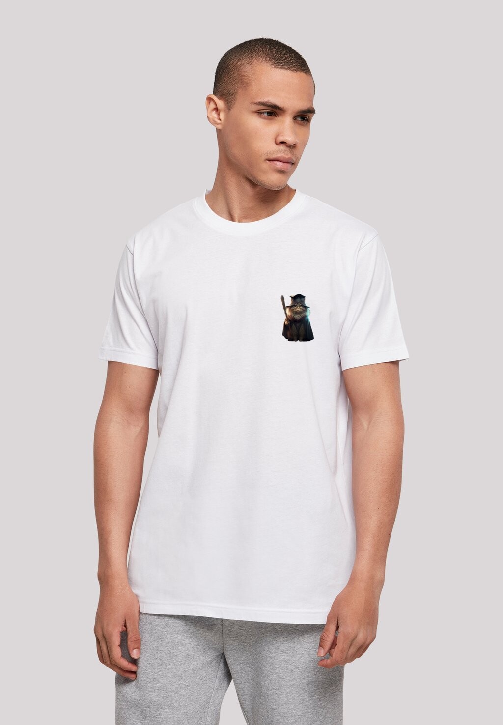 

Футболка с принтом WIZARD CAT TEE F4NT4STIC, цвет weiß