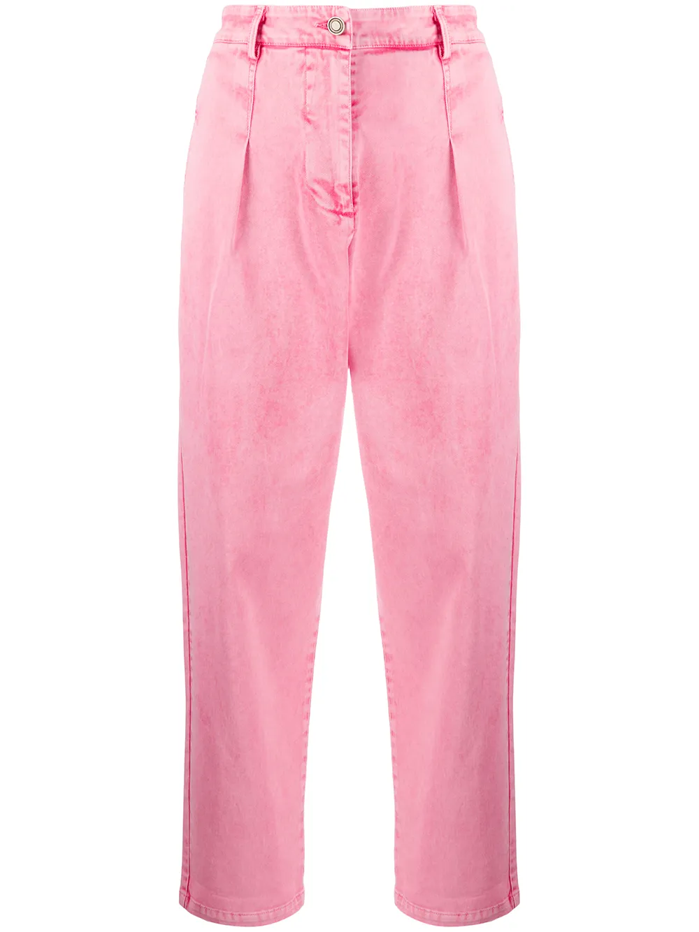 

Джинсы прямого кроя с завышенной талией 8pm, розовый