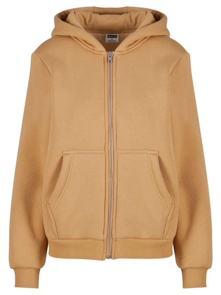 

Толстовка Urban Classics Zip-Kapuzenpullover, цвет unionbeige