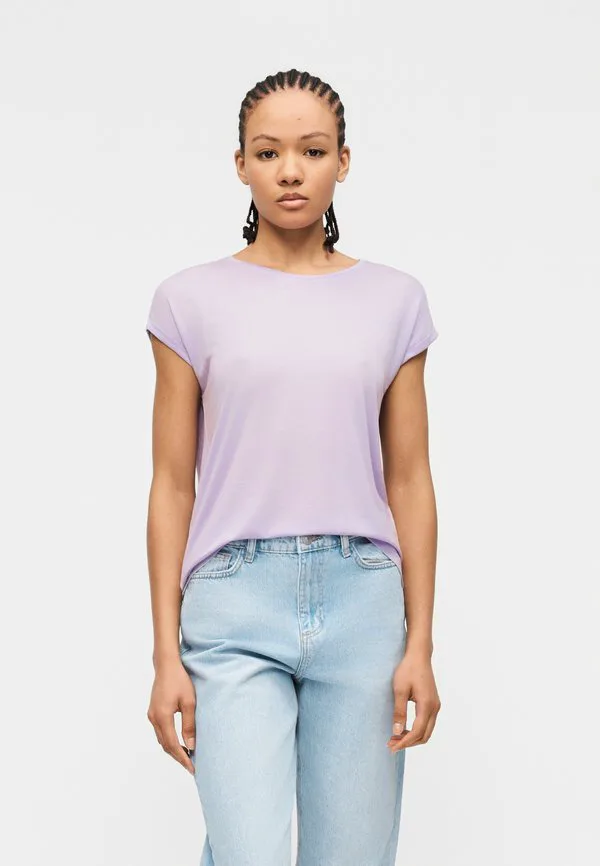 

Простая базовая футболка ava Vero Moda, Pastel Lilac, Фиолетовый, Простая базовая футболка ava Vero Moda, Pastel Lilac