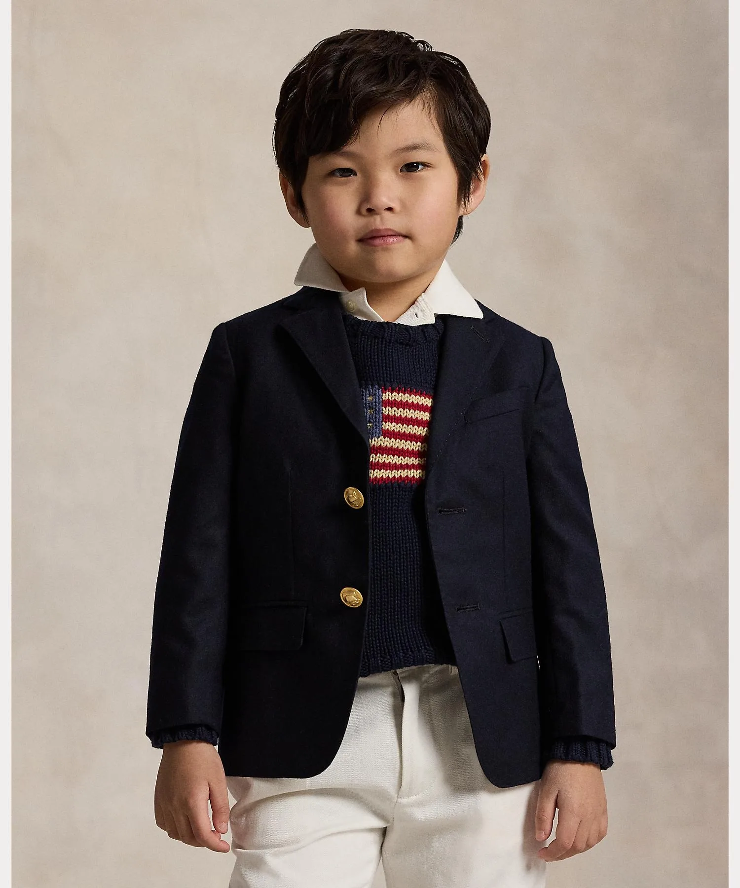 Классический блейзер для детей из дускинской шерсти Polo Ralph Lauren Toddler CWPOOTWB6020268410 синий