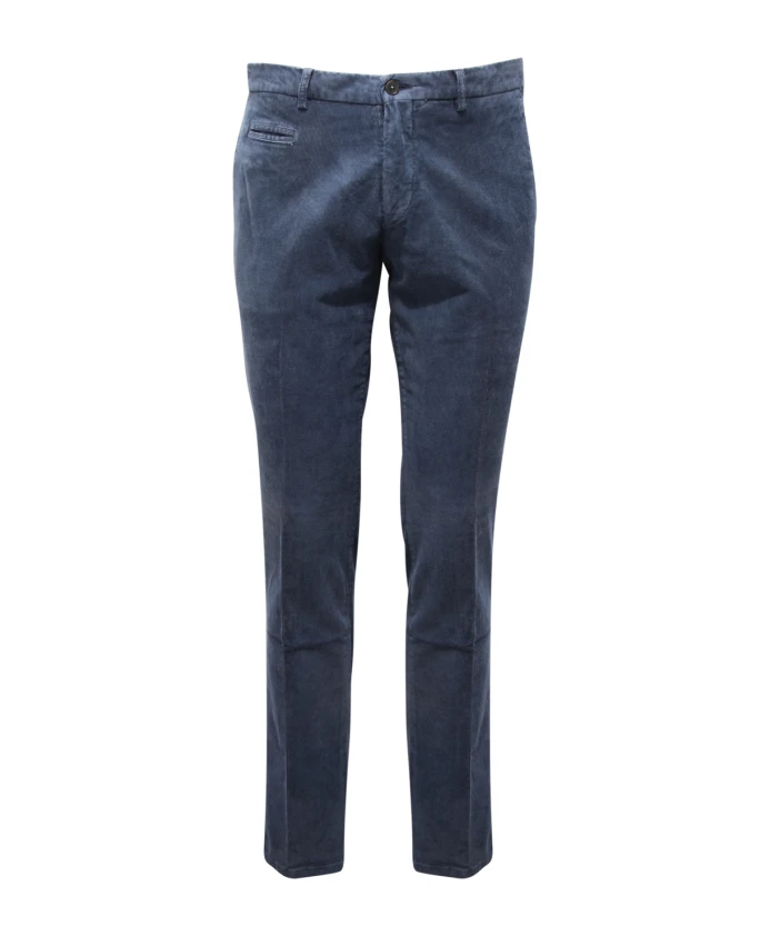 

Бархатные брюки, изготовленные в Италии. Altea, синий