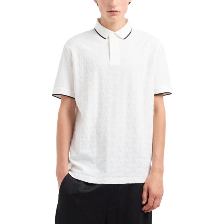 

ARMANI EXCHANGE Футболка-поло AE SS24 мужская white
