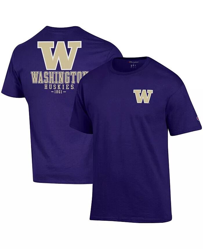 

Мужская фиолетовая футболка Washington Huskies Stack 2-Hit Champion, фиолетовый
