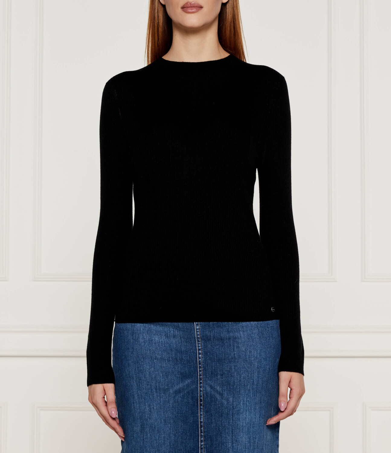 

Свитер из шерсти Marc Cain Slim Fit, черный