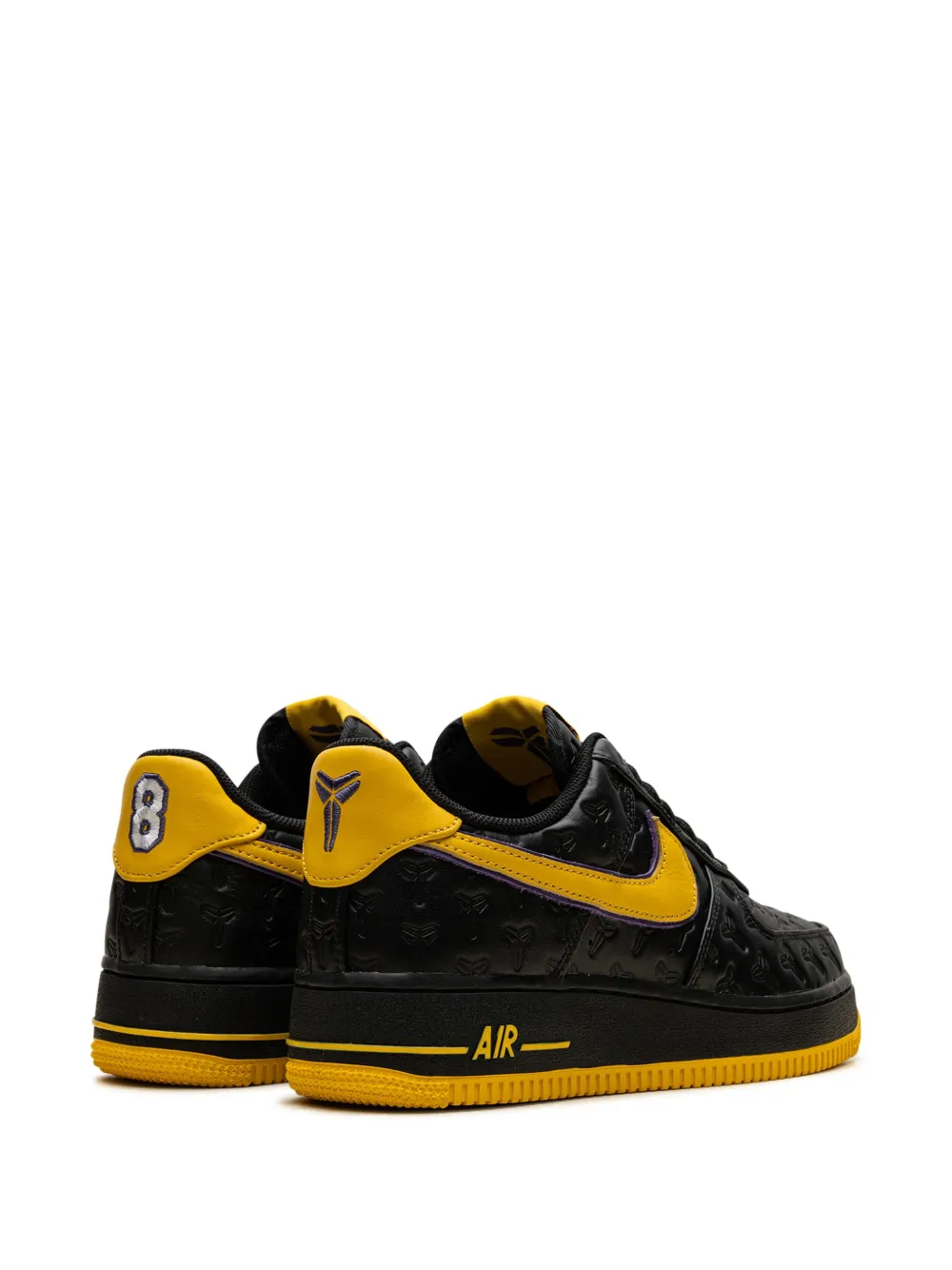 Кроссовки Air Force 1 Lakers Away - Black/Varsity Maize/Varsity Purple из коллаборации с Kobe Bryant Nike, черный — фото 3