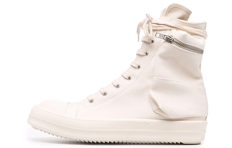 Кеды мужские высокие белые Rick Owens Drkshdw