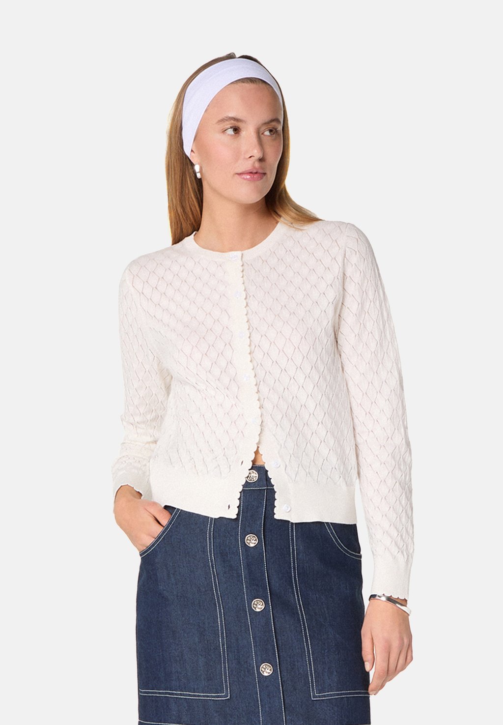 

Кардиган OPENWORK Rodier, экрю