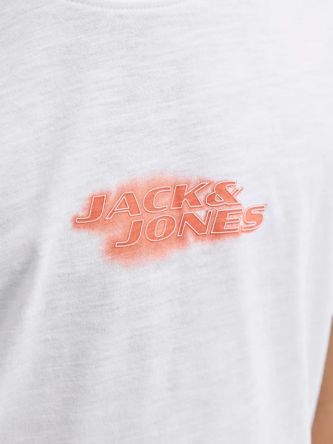 Футболка хлопковая JACK & JONES Junior, bright white — фото 2