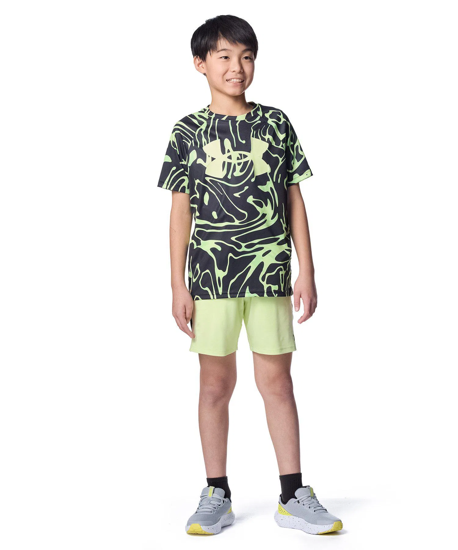 Детская футболка UNDER ARMOUR UA Tech Big Logo Print Short Sleeve — фото 3