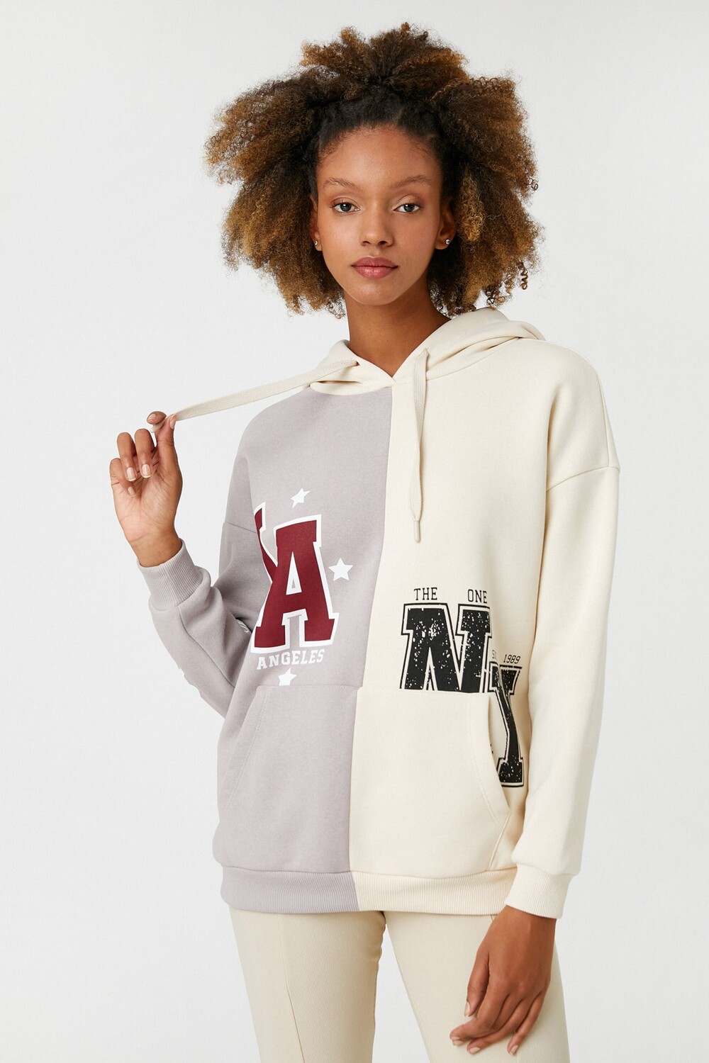 

Женский бежевый свитшот Koton