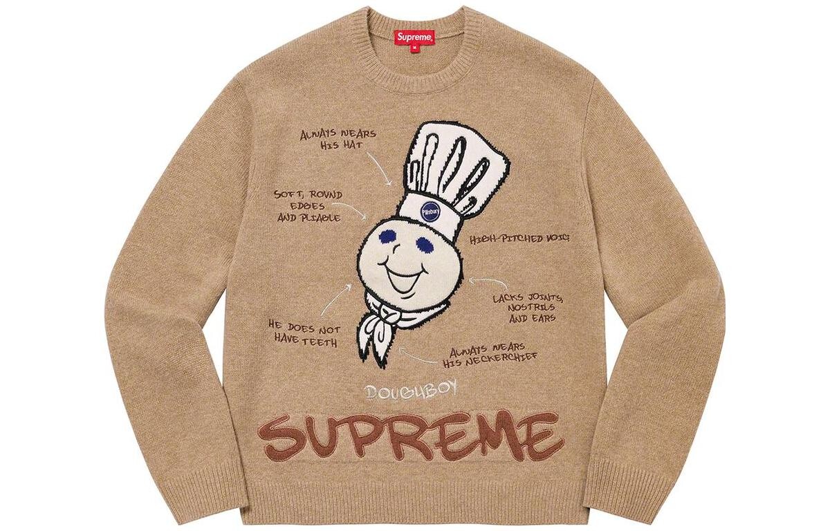 

Свитер Supreme Doughboy с принтом, черный