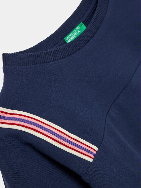Толстовка свободного кроя United Colors Of Benetton, синий — фото 3
