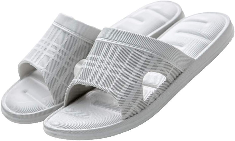 

Мужские домашние тапочки MizHome с противоскользящей подошвой, быстро сохнущие шлепанцы для душа, комфортные для ванной и бассейна, светло-серый