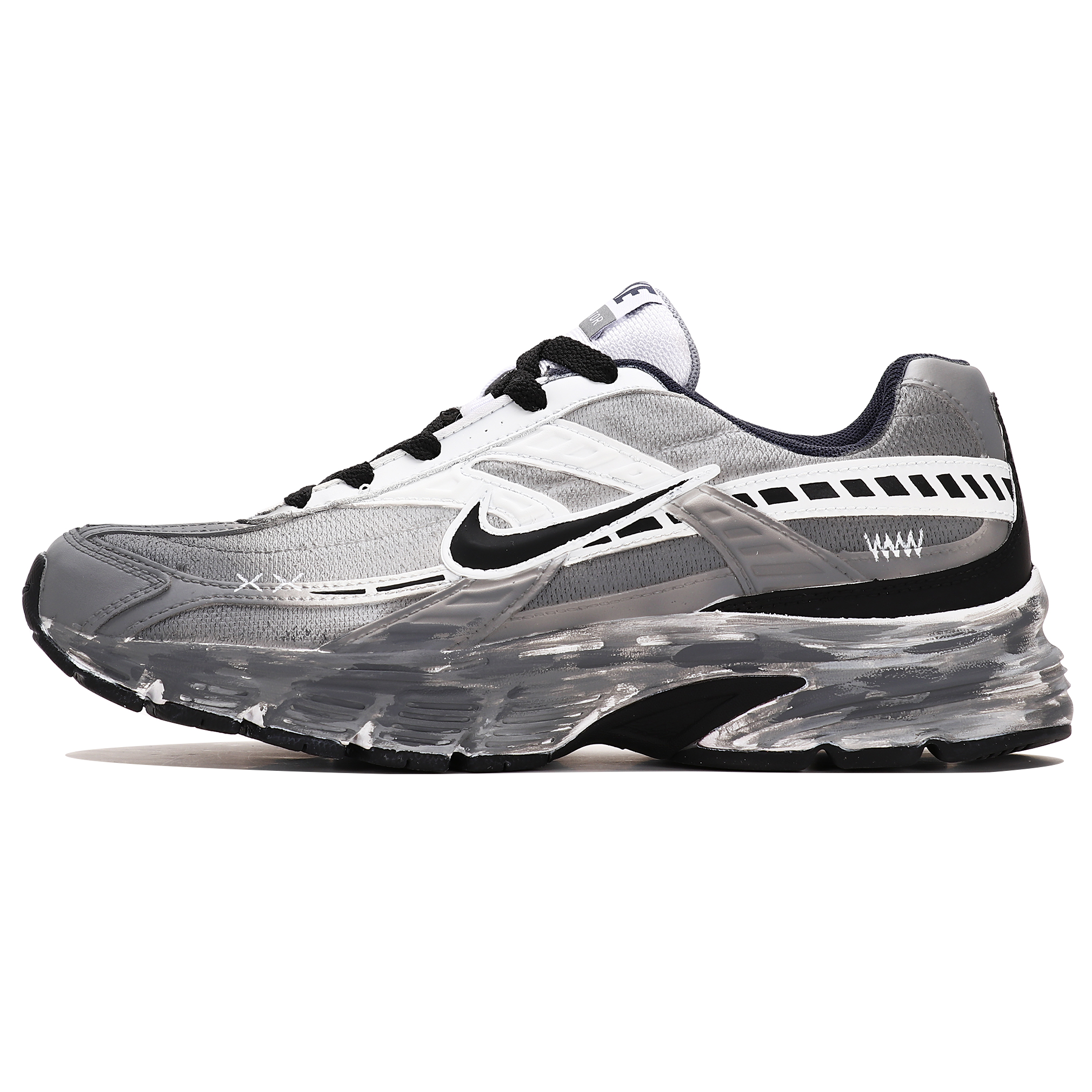 

Nike Кроссовки Initiator Shock Absorbers Low Top мужские серо-белые