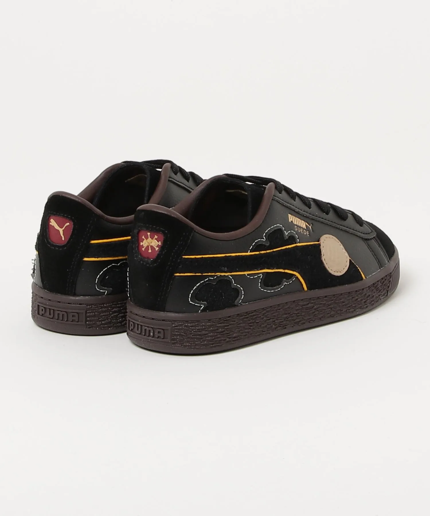 Кроссовки PUMA x ONE PIECE для детей из кожи и сукка Swede Blackbeard черные