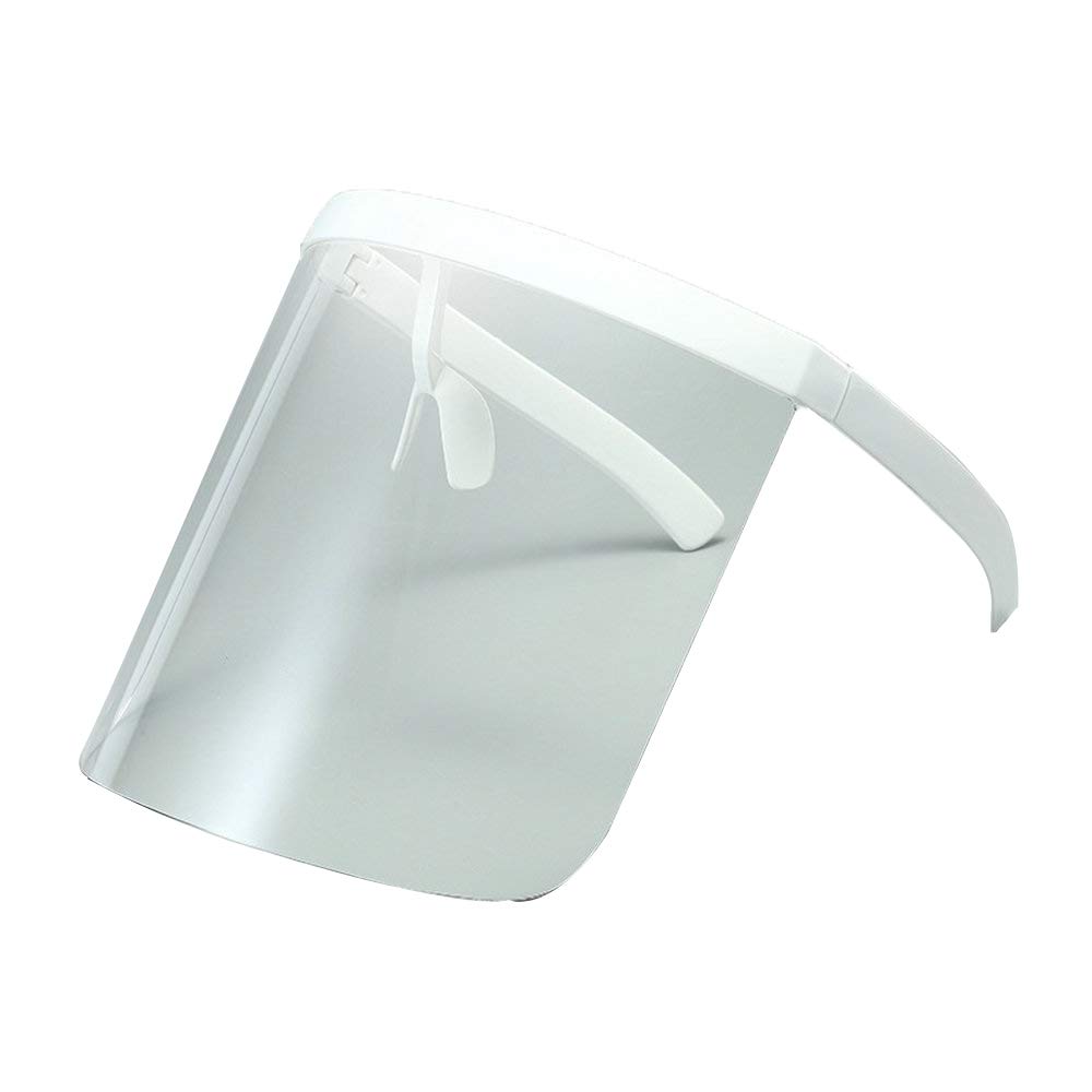 

COTIA Модные солнцезащитные очки большого размера, цельные, удлиненные, для защиты от солнца на открытом воздухе, с противопенной маской для мужчин/женщин (белые, прозрачные), White Transparent