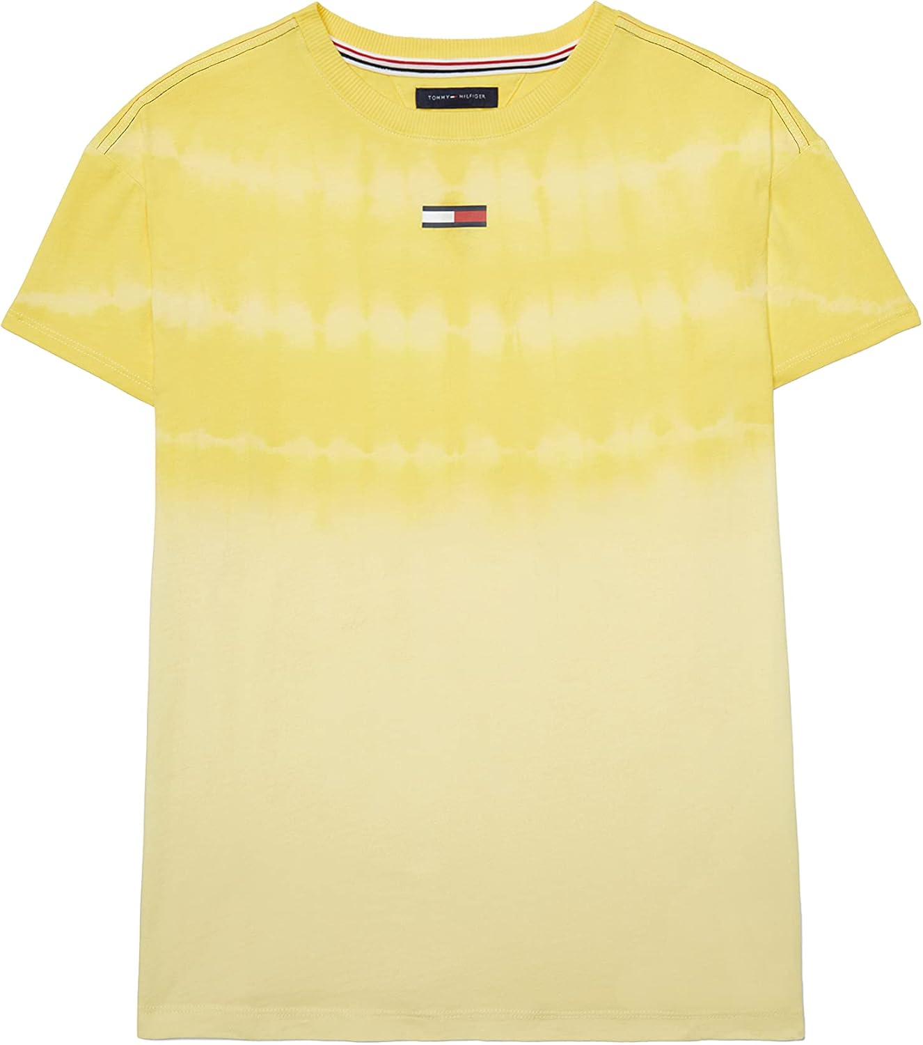 

Платье-свитшот Tommy Hilfiger для девочек с фирменной застежкой-липучкой на плечах, Double Cream Multi