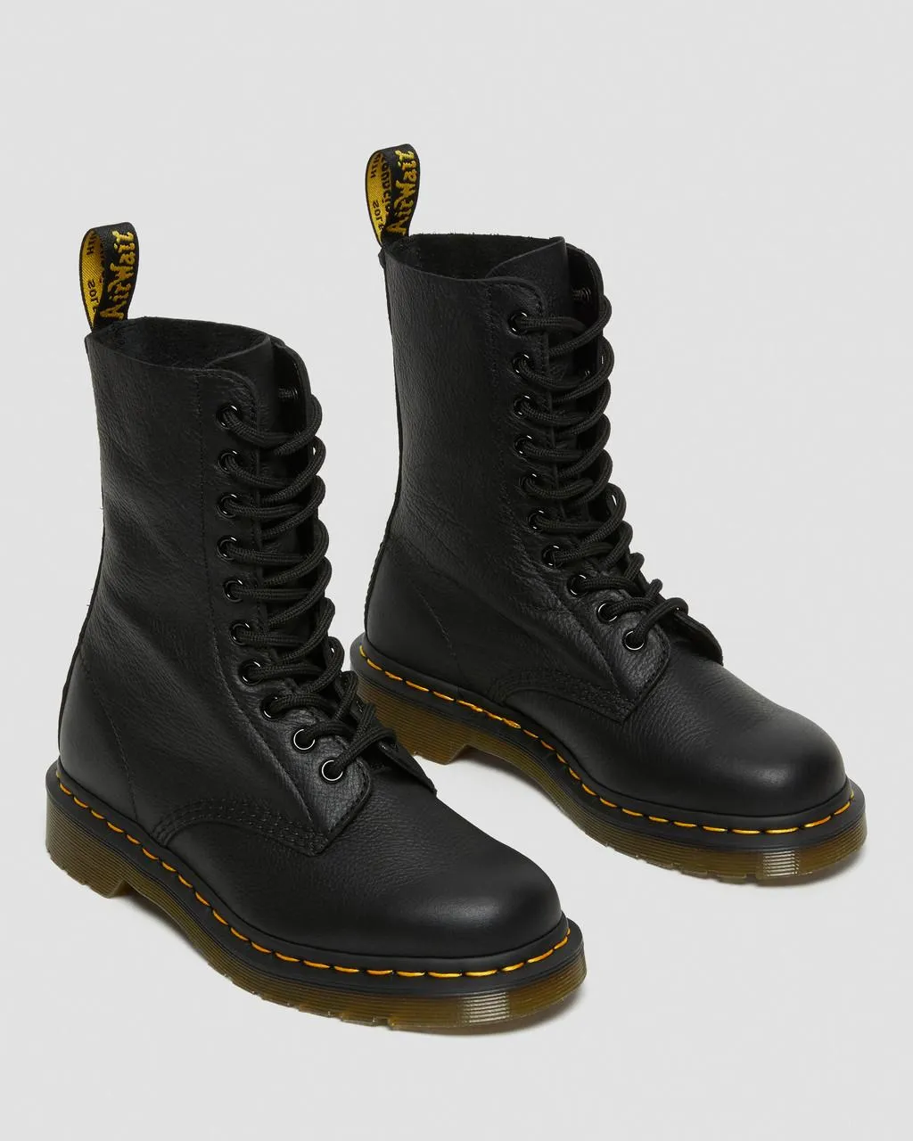 Ботинки кожаные Dr. Martens 1490 Virginia до середины икры, черный — фото 4