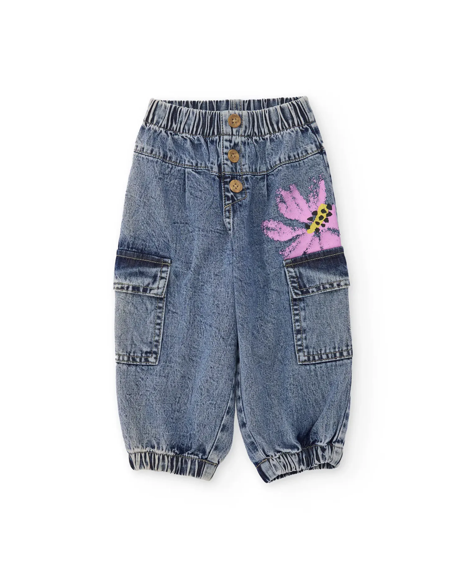 Детские брюки для девочки с плоской и эластичной талией Tuc tuc, Azul Denim