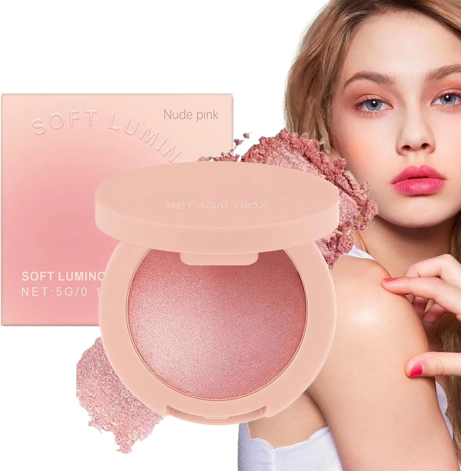 Румяна шиммерные Nude Pink