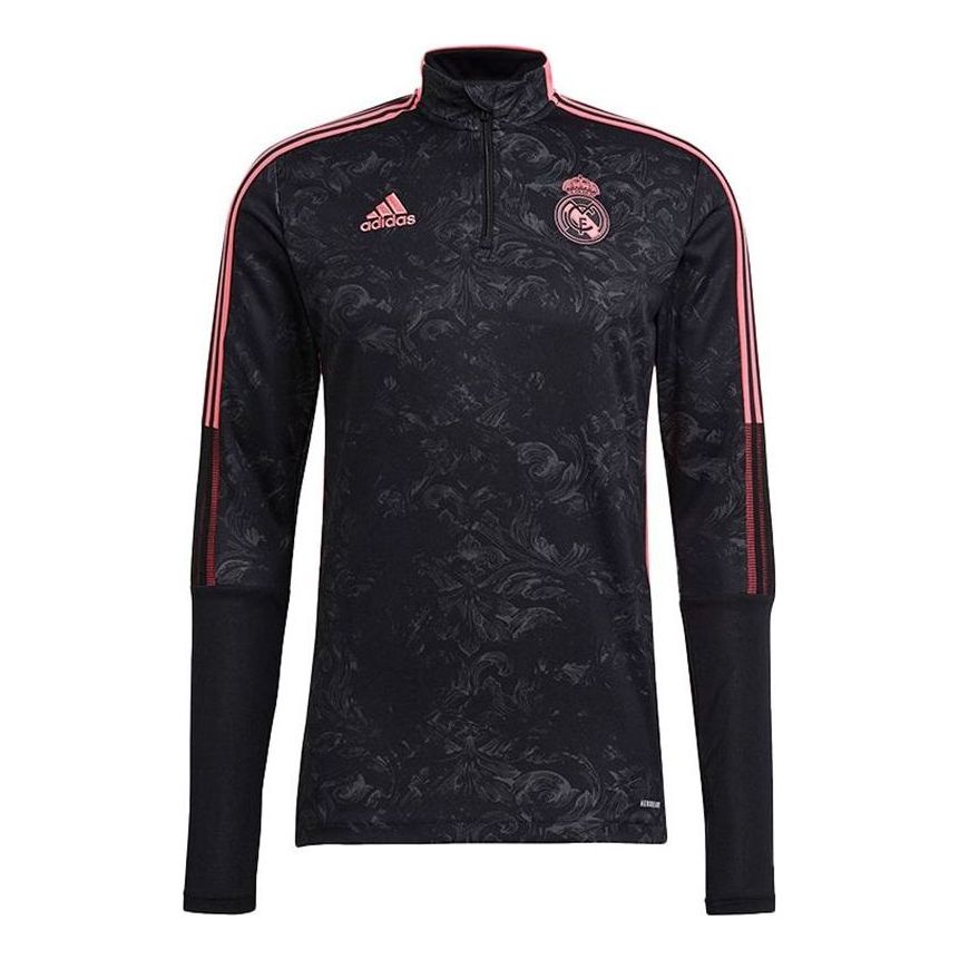 

Спортивный топ adidas Real Madrid Graphic Track Top Asia Sizing 'Black Pink' GL0040, черный