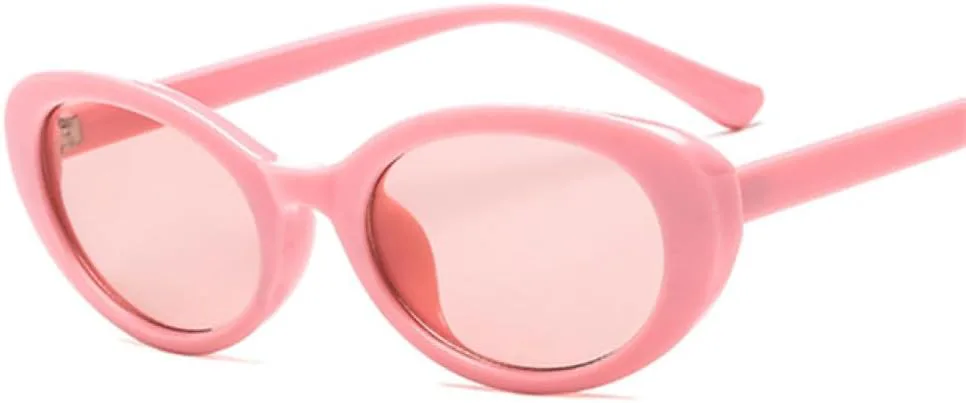 

Ретро маленькие овальные солнцезащитные очки для женщин в винтажном стиле, черного, красного и белого цвета, модные дизайнерские очки для женщин UOVSAW, Pink Pink