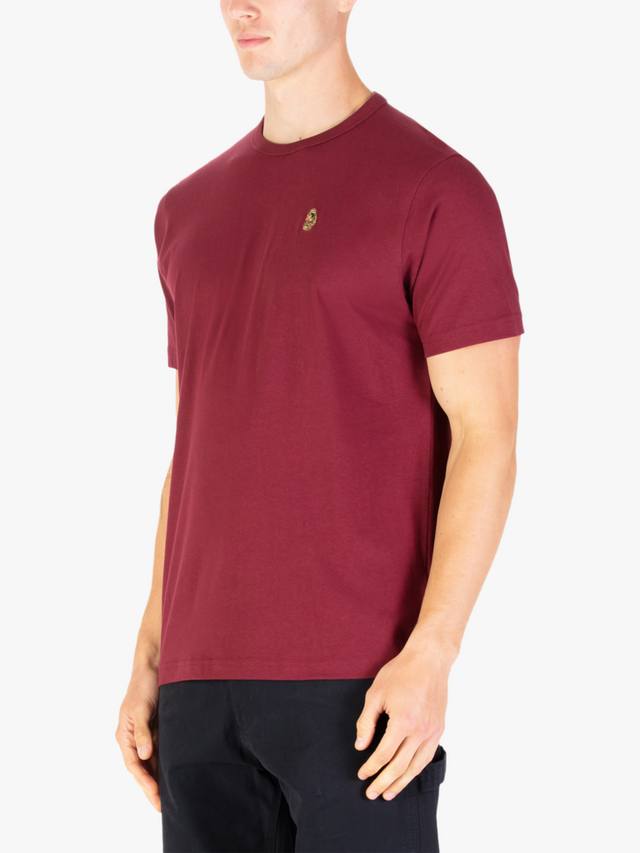 

Футболка Traff Cotton с коротким рукавом и круглым вырезом LUKE 1977, Claret