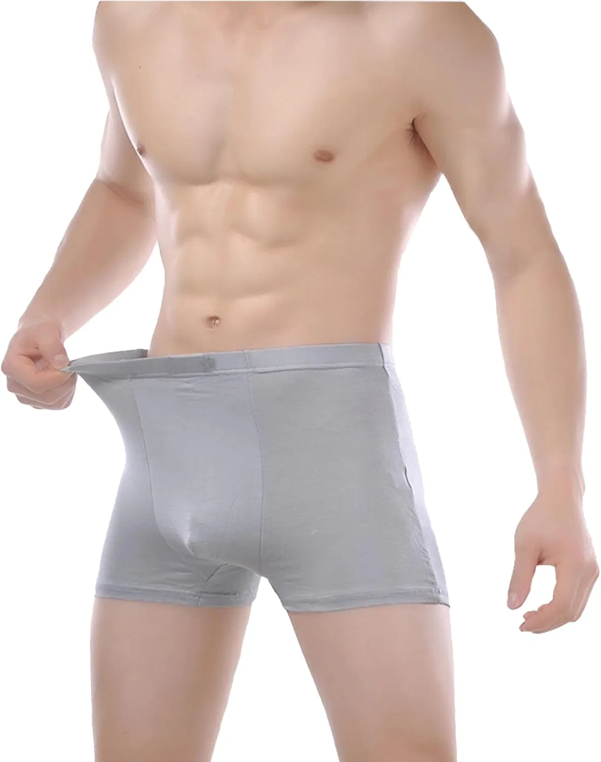 Боксеры дышащие, 4XL-6XL, серые