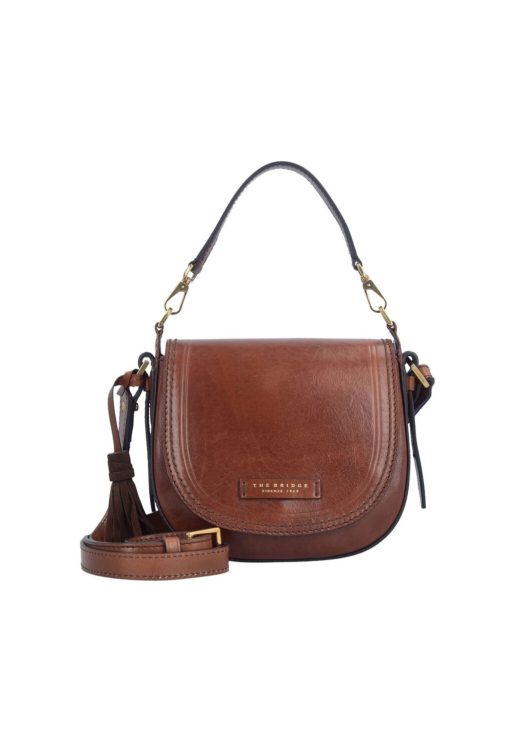 

Сумка через плечо Pearldistrict кожаная 20 см THE BRIDGE, цвет Marrone