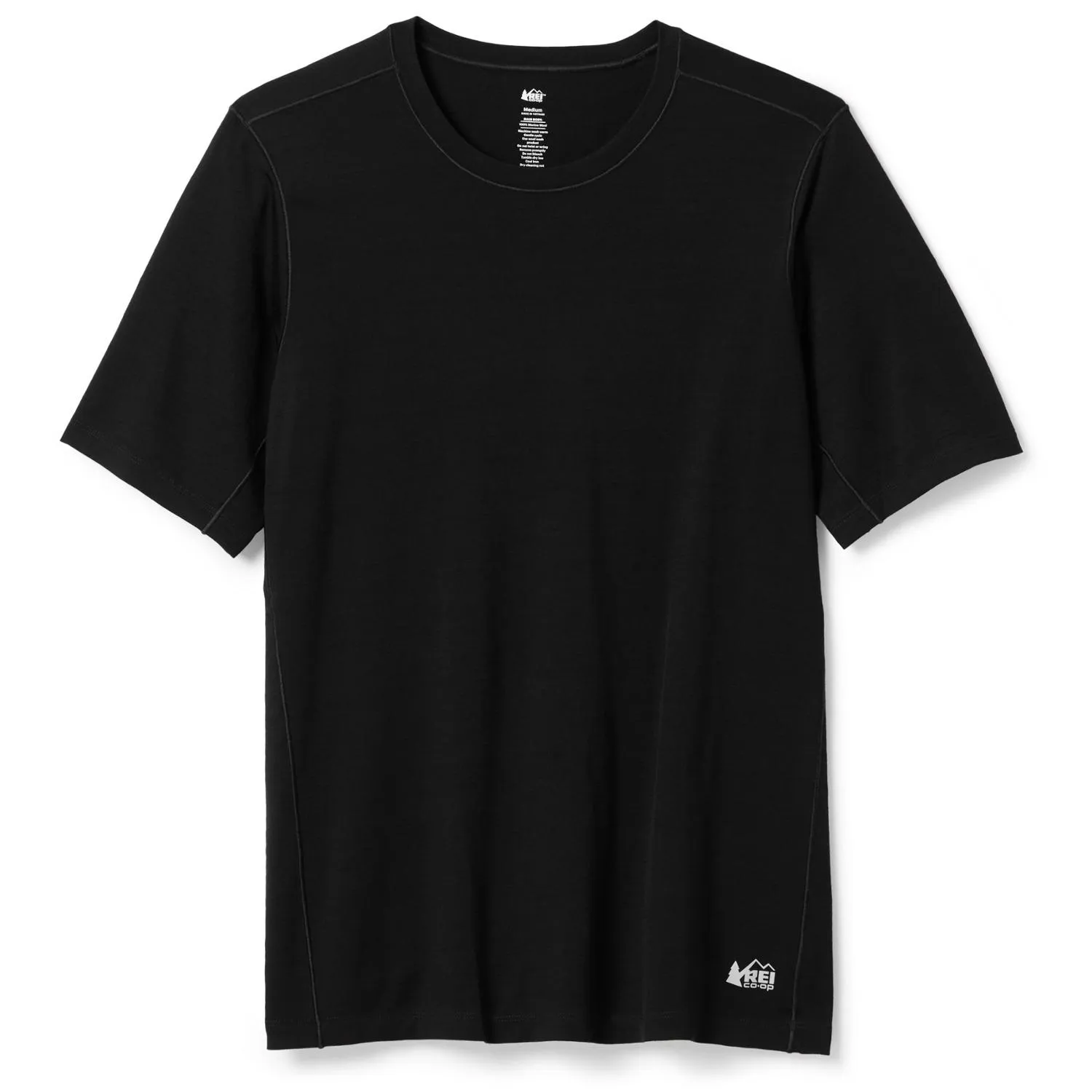 

Мужская термобельевая футболка из мериносовой шерсти 185 REI Co-op, Black