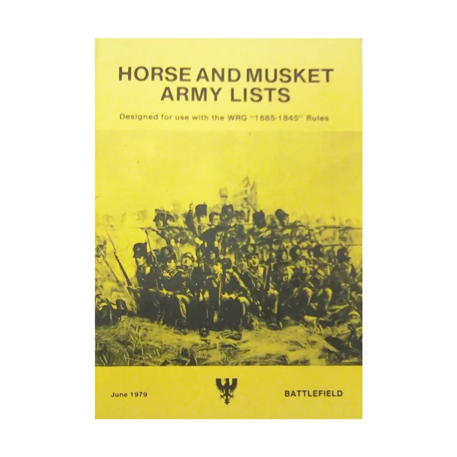 

Списки конной и мушкетной армии, Historical Miniature Rules (Battlefield)