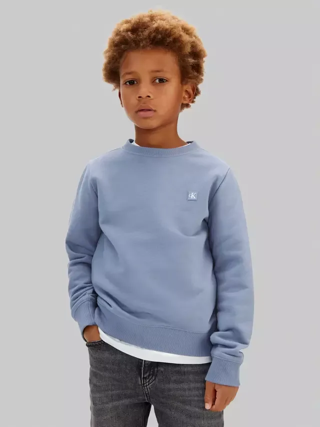 Детская флисовая толстовка оверсайз, цвет бесконечность Calvin Klein