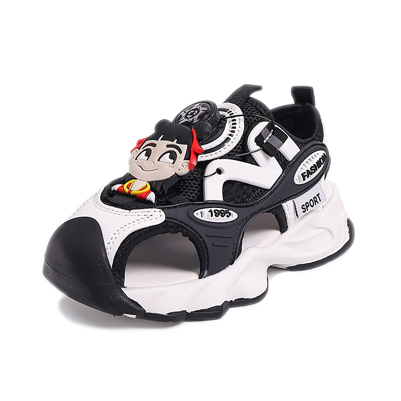 

Сандалии детские, противоскользящие, износостойкие, низкие SHIBU, черный