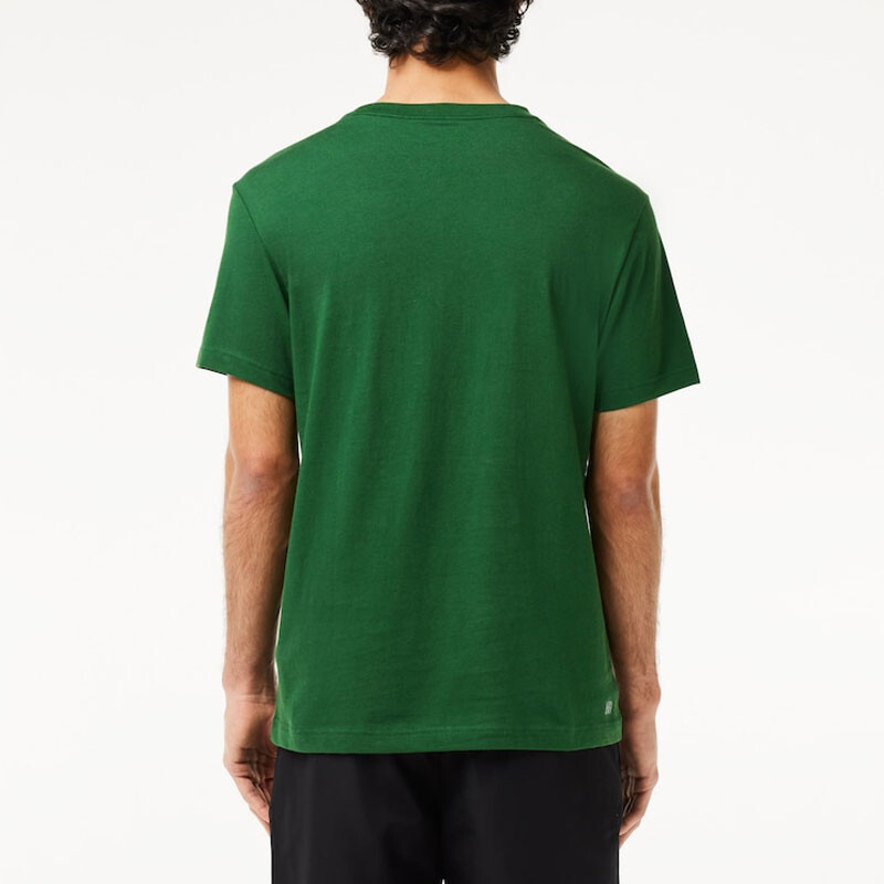 Футболка мужская зеленая/белая Lacoste, зеленый/белый — фото 3