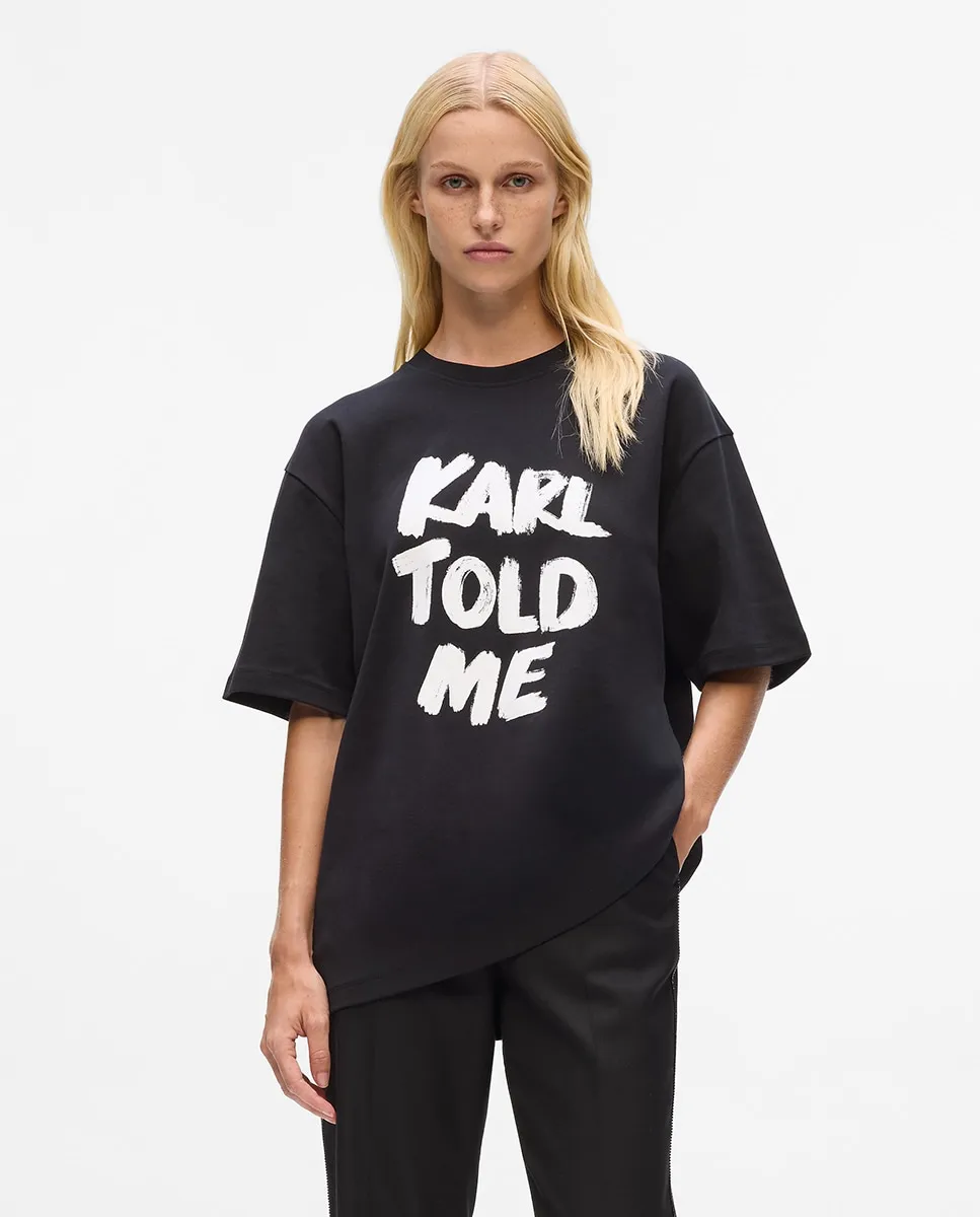 

Повседневная футболка Told-Me Karl Lagerfeld, черный