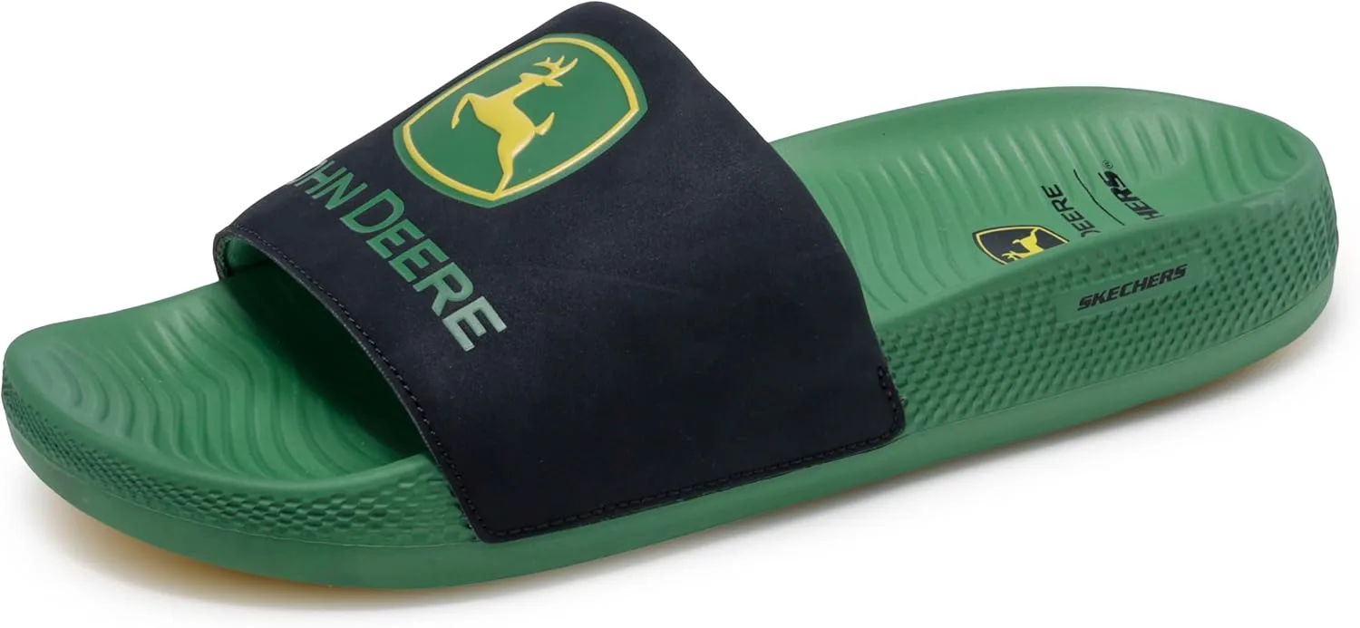 Мужские сандалии Skechers John Deere с фиксирующейся застежкой, зеленый