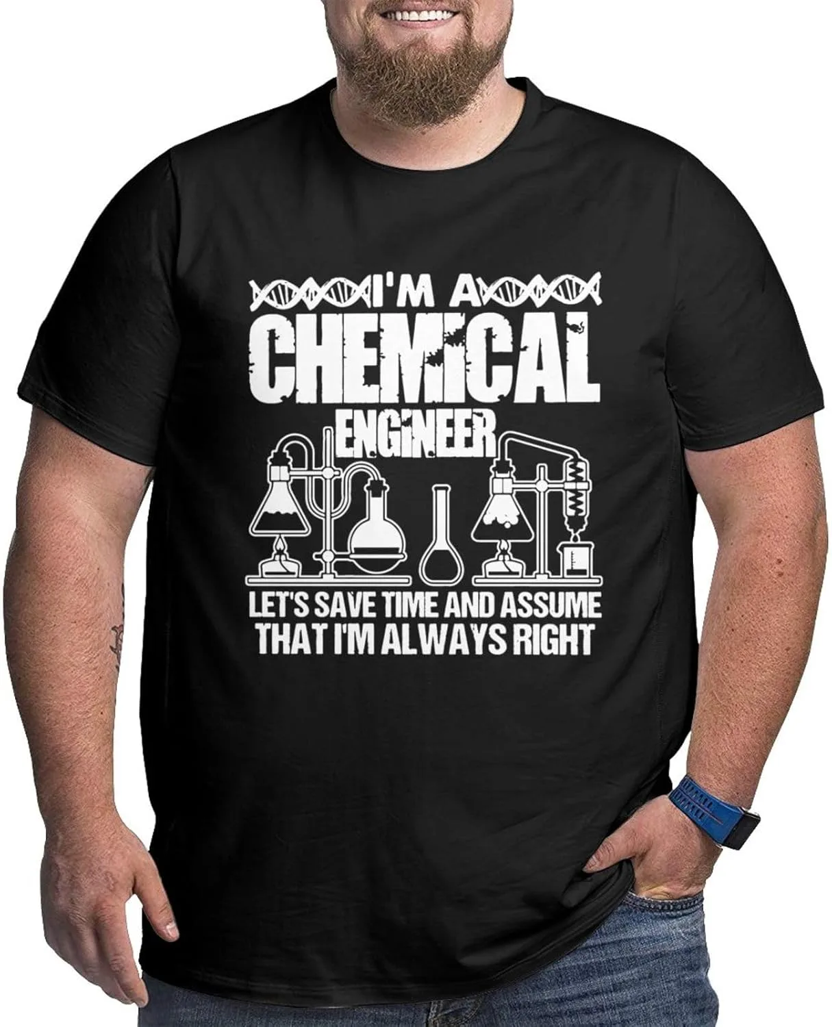 Футболка мужская Chemical Engineer летняя с коротким рукавом Large