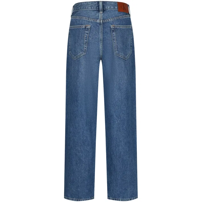 Джинсы женские 3UN Denim Blue Moderate Straight Fit Calvin Klein, 3UN-Denim Blue — фото 3