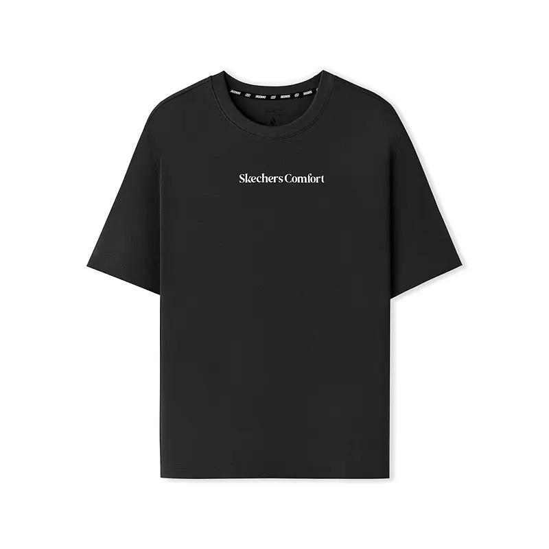 

Спортивная футболка Unisex Carbon Black быстросохнущая в стиле лайфстайл Skechers, черный