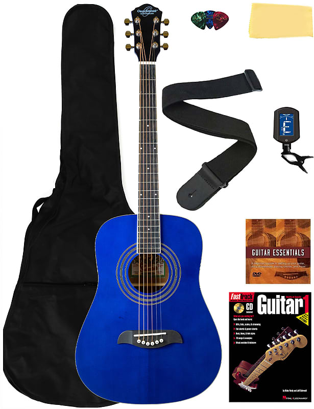 

Акустическая гитара Oscar Schmidt OG5 3/4-Size Kids Acoustic Guitar - Blue w/ Gig Bag