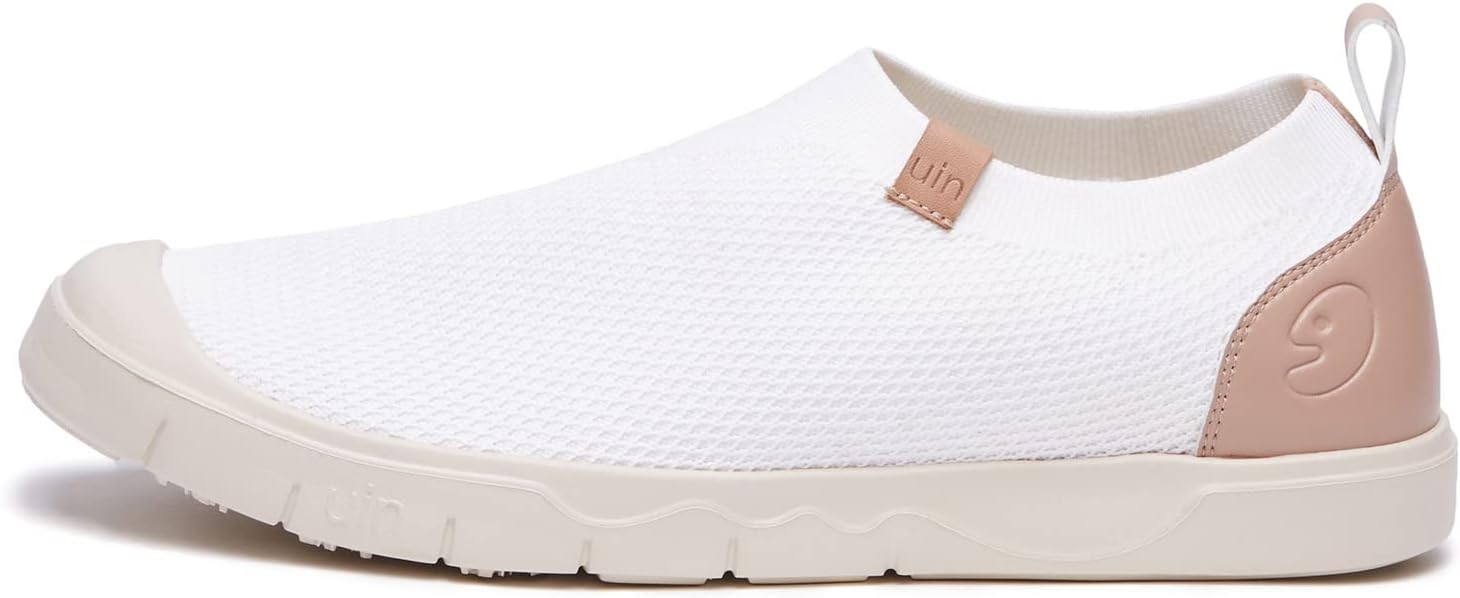 

Мужские модные кроссовки UIN Легкие прогулочные повседневные слипоны Комфортные тканевые с художественной росписью для путешествий Кадис, белый